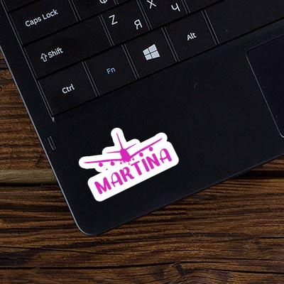 Airplane Sticker Martina Laptop Image