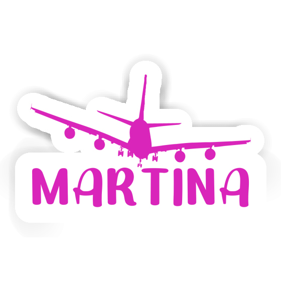 Airplane Sticker Martina Notebook Image