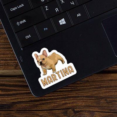 Sticker Martina Französische Bulldogge Laptop Image