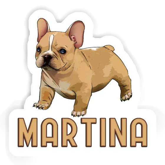 Sticker Martina Französische Bulldogge Laptop Image