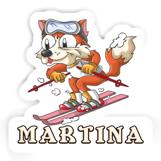 Sticker Martina Skifahrer Image