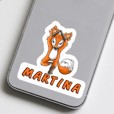 Martina Sticker Yoga Fuchs Notebook Image