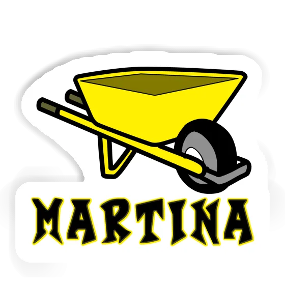 Schubkarre Sticker Martina Image