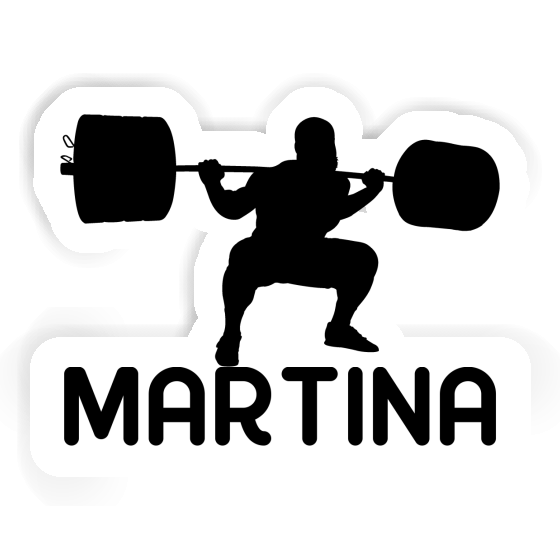 Sticker Weightlifter Martina Notebook Image