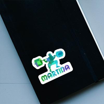 Sticker Martina Gewichtheber Notebook Image