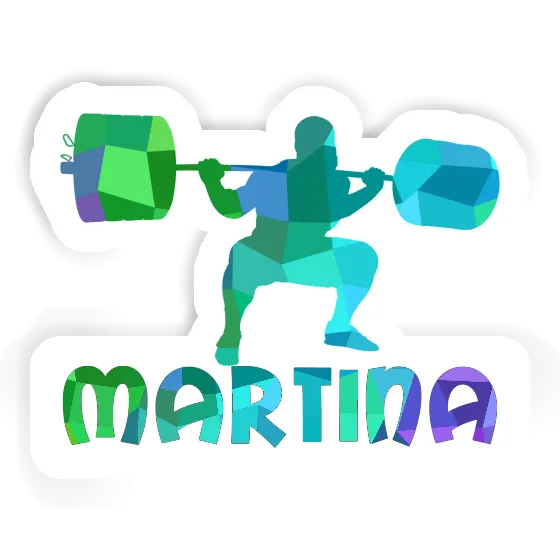 Sticker Martina Gewichtheber Notebook Image