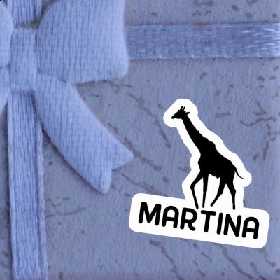 Martina Autocollant Girafe Laptop Image