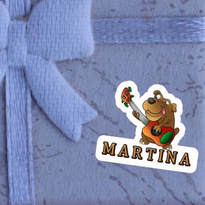 Sticker Martina Guitar Dog Notebook Image