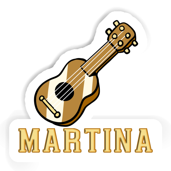 Martina Autocollant Guitare Notebook Image