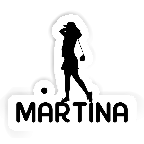 Golfer Sticker Martina Image