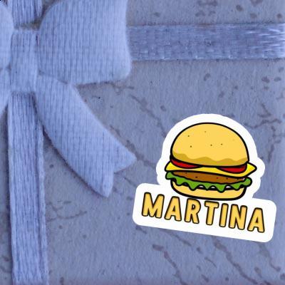 Martina Autocollant Hamburger Notebook Image