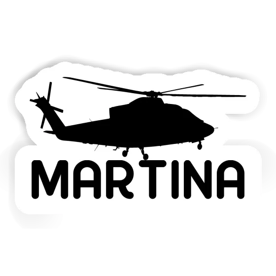 Sticker Martina Helicopter Laptop Image