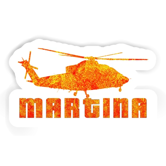 Sticker Helicopter Martina Notebook Image