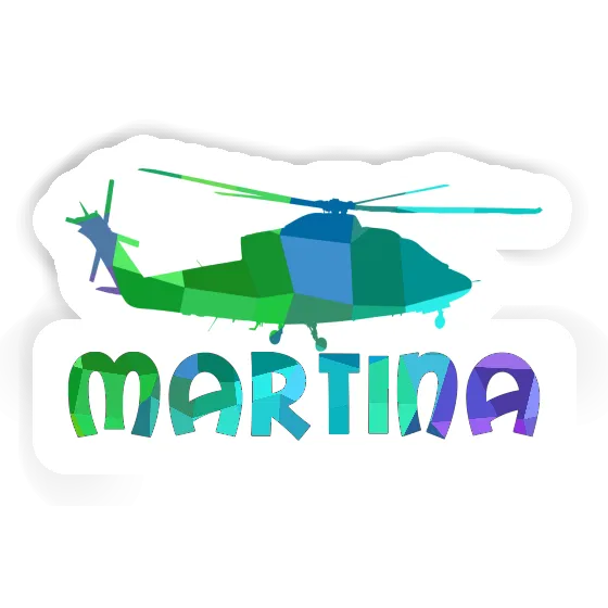 Martina Sticker Helicopter Image