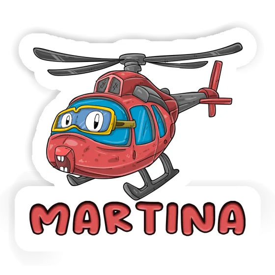 Helikopter Aufkleber Martina Notebook Image