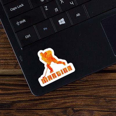 Sticker Martina Eishockeyspieler Laptop Image