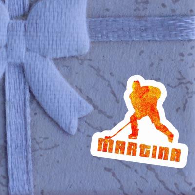 Sticker Martina Eishockeyspieler Notebook Image