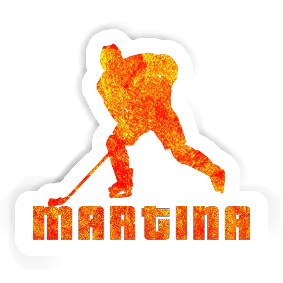 Sticker Martina Hockey Player Notebook Image