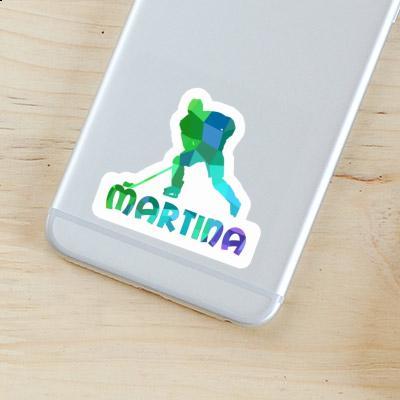 Sticker Hockey Player Martina Laptop Image