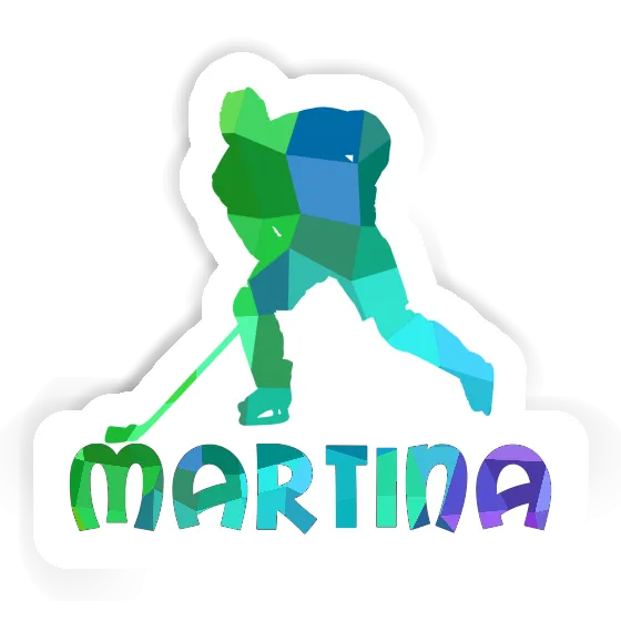 Joueur de hockey Autocollant Martina Gift package Image