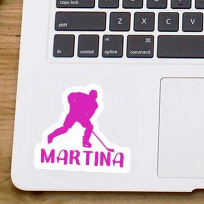 Hockey Player Sticker Martina Laptop Image