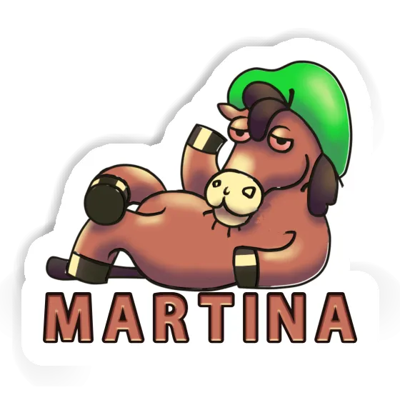 Sticker Martina Lying horse Laptop Image