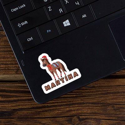 Sticker Martina Christmas Horse Laptop Image