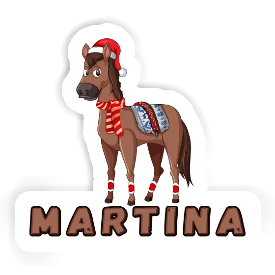 Sticker Weihnachtspferd Martina Gift package Image