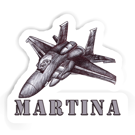 Sticker Flugzeug Martina Notebook Image