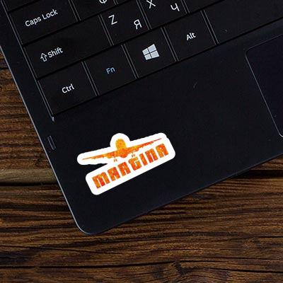 Airplane Sticker Martina Laptop Image