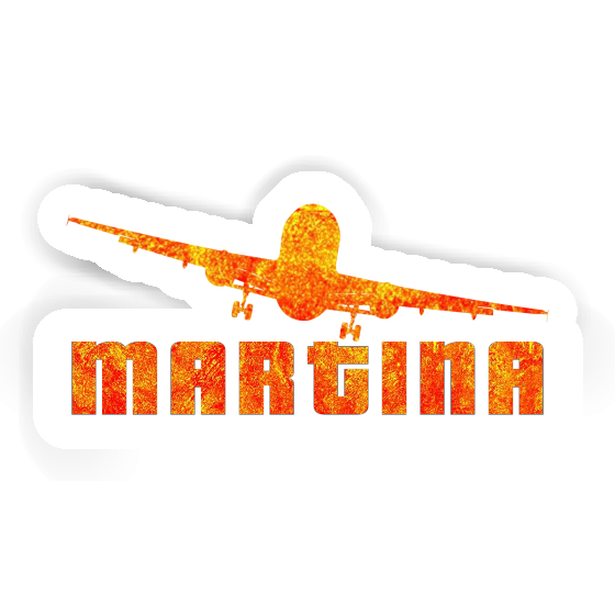 Sticker Martina Flugzeug Gift package Image