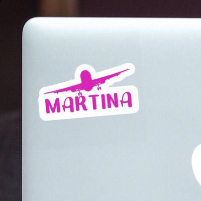 Sticker Martina Airplane Notebook Image