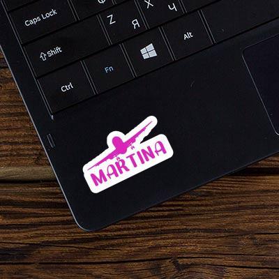 Sticker Martina Airplane Laptop Image