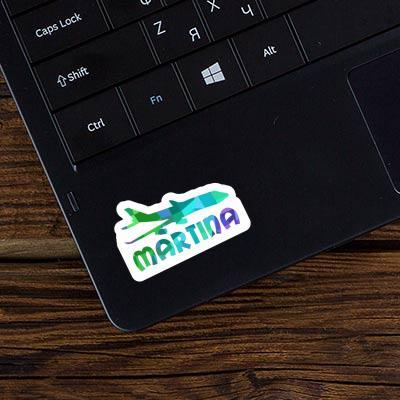 Martina Sticker Jumbo-Jet Laptop Image