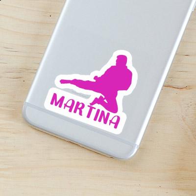 Sticker Martina Karateka Laptop Image