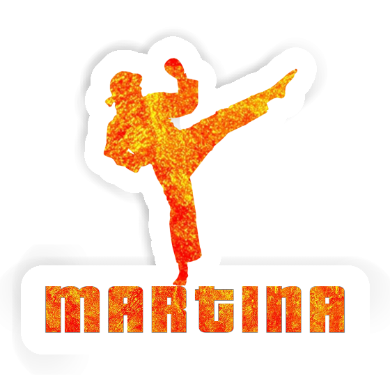 Martina Sticker Karateka Laptop Image