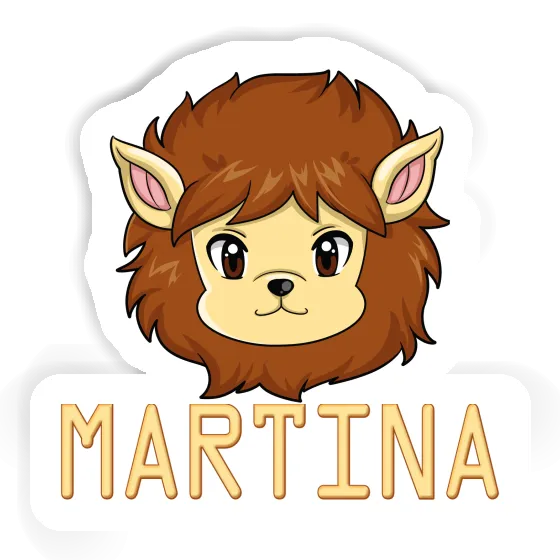 Martina Sticker Lion Notebook Image