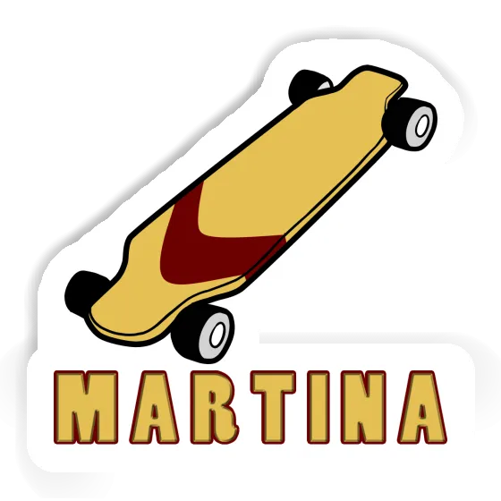 Sticker Martina Skateboard Notebook Image