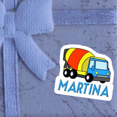 Sticker Martina Mixer Truck Laptop Image