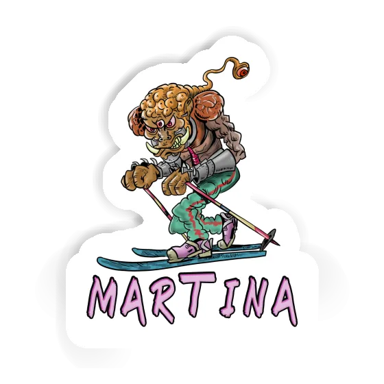 Martina Autocollant Skieur de télémark Gift package Image