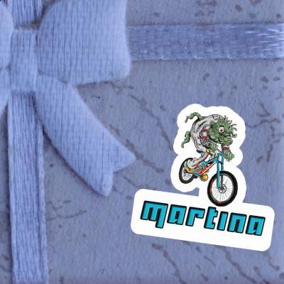 Martina Sticker Downhill Biker Notebook Image