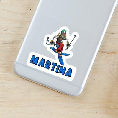 Sticker Martina Skier Notebook Image