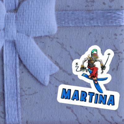 Sticker Martina Skier Notebook Image