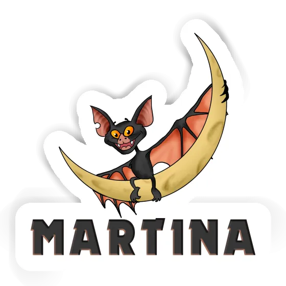 Martina Autocollant Chauve-souris Notebook Image