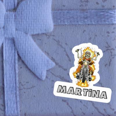 Motorcycle Rider Sticker Martina Gift package Image