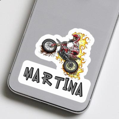 Dirt Biker Aufkleber Martina Notebook Image