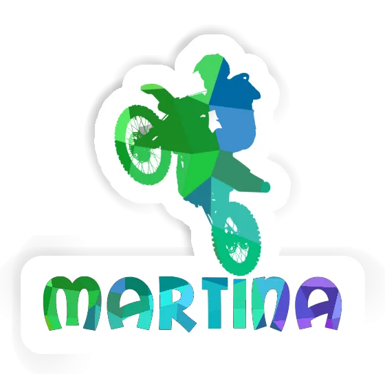 Autocollant Motocrossiste Martina Image