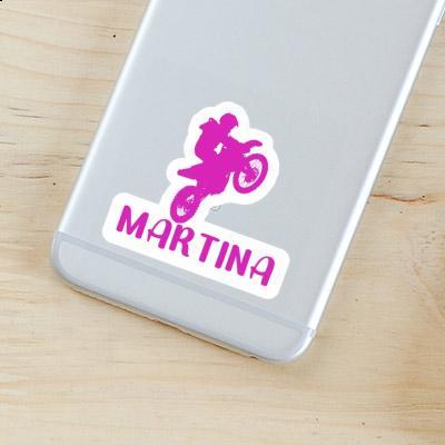 Martina Sticker Motocross Jumper Laptop Image