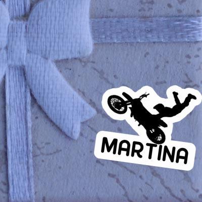 Sticker Motocross-Fahrer Martina Image