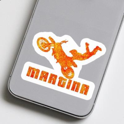 Motocross Jumper Sticker Martina Laptop Image